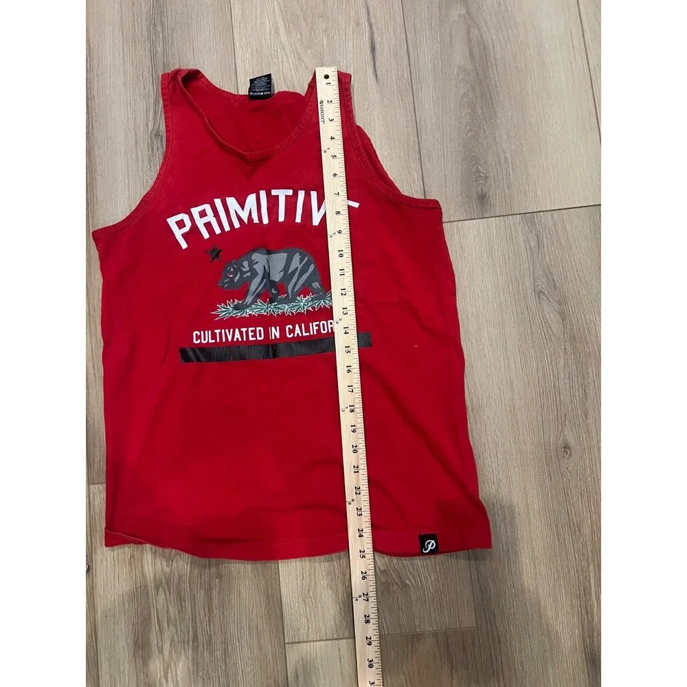 Primitive Apparel Red Tank Top Size Mens Medium Cultivated In California